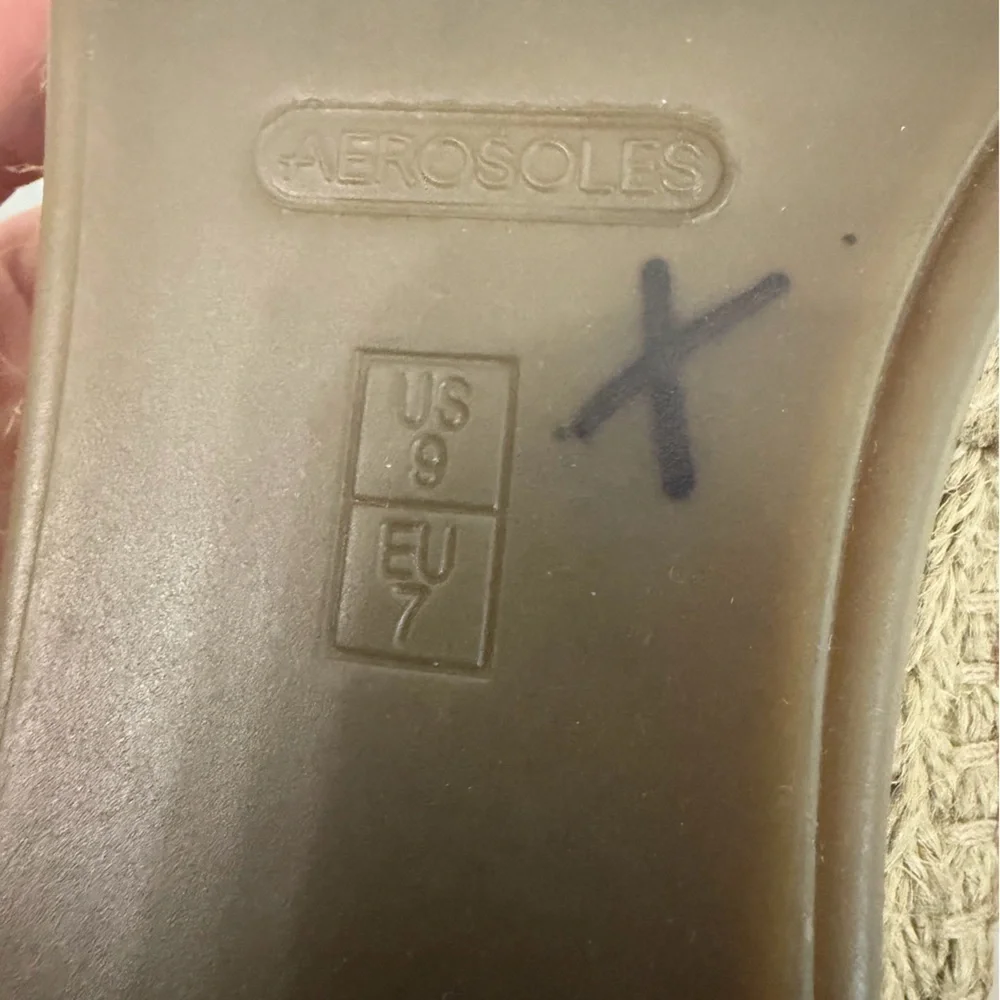 Aerosoles Women’s Size 9 Boho Beach Stripe Espadrille Flats